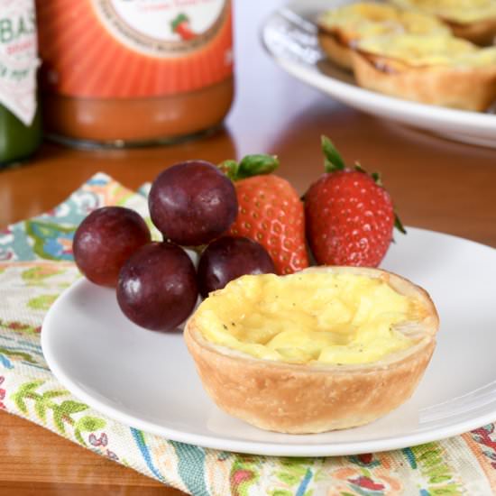 Mini Ham and Sharp Cheddar Quiche