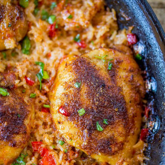 One Pot Mexican Chicken and Rice