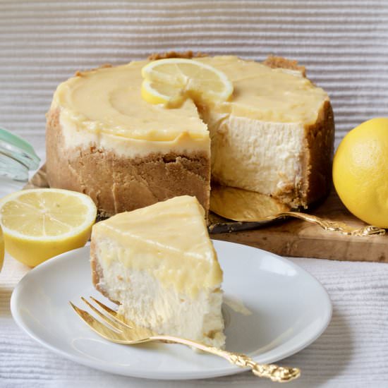 Baked Lemon Curd Cheesecake