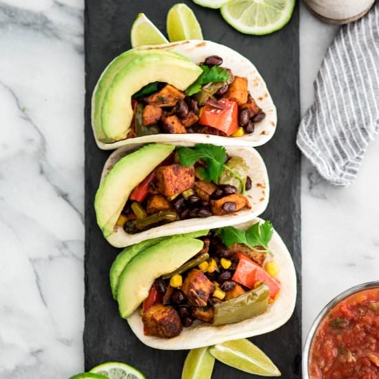 Roasted Sweet Potato Tacos