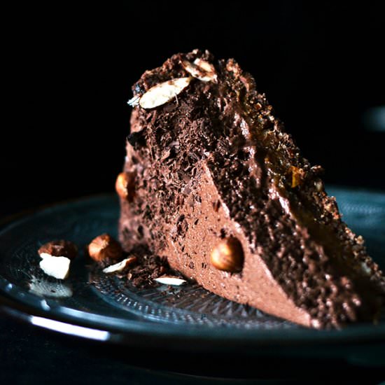 Caramel & Chocolate Mousse Tart