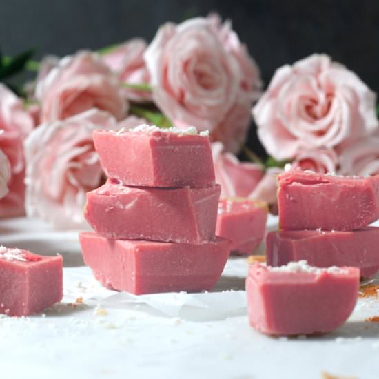 Pink White Vegan Chocolate