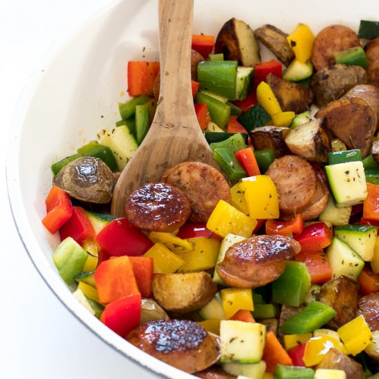 Sausage and Vegetable Skillet