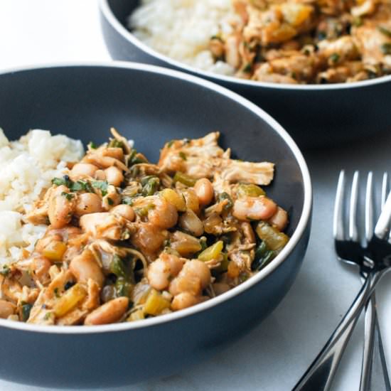 White Bean Chicken Etouffee