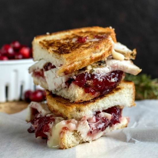 Roasted Turkey Cranberry Grilled