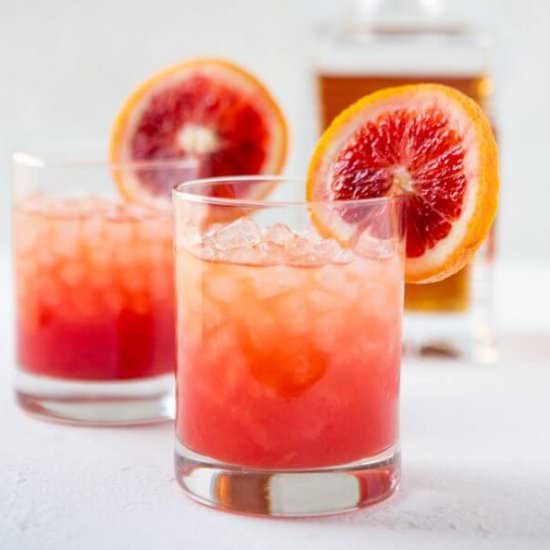Blood Orange Whiskey Cocktail
