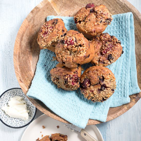 Quinoa Berry Muffins