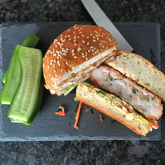Shrimp burgers