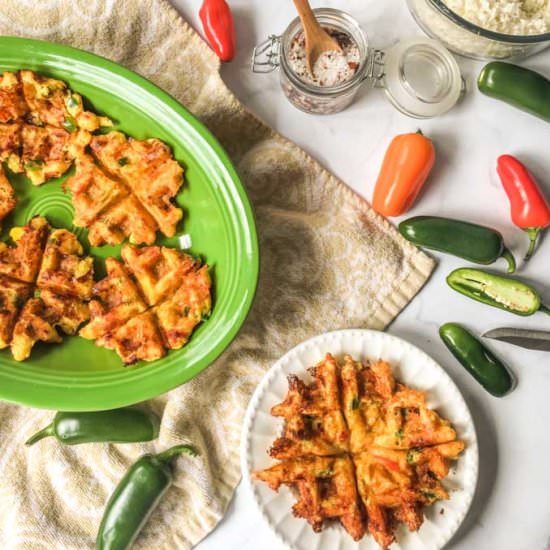 Low Carb Jalapeño Popper Waffles