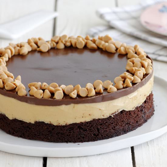 Peanut Butter Coffee Chocolate Cake