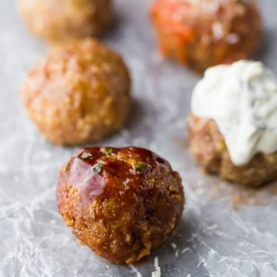 Healthy Baked Turkey Meatballs