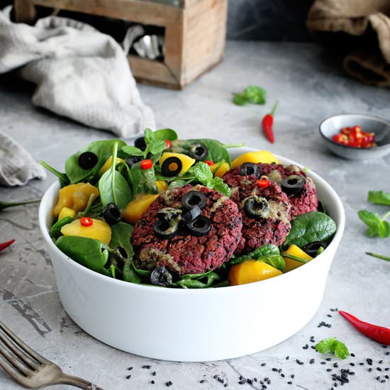 Vegan Purple Sweet Potato Patties