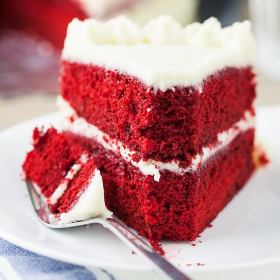 Red Velvet Cake w/ Ermine Frosting