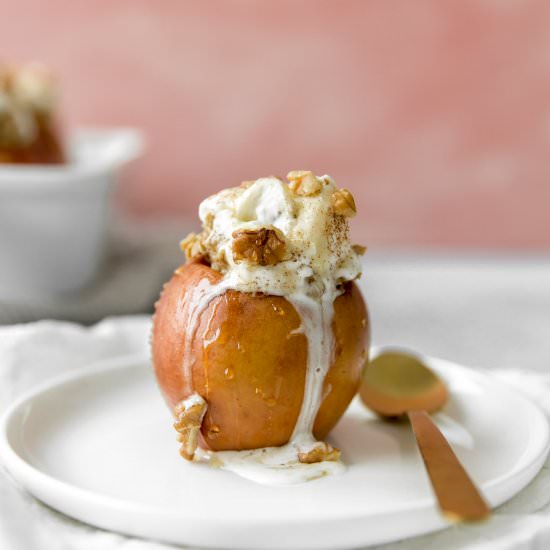 Coconut Oatmeal Baked Apples