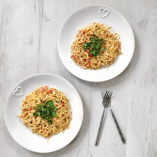 Sesame and Peanut Butter Noodles