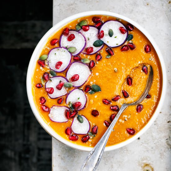 Sweet Potato Coconut Milk Soup