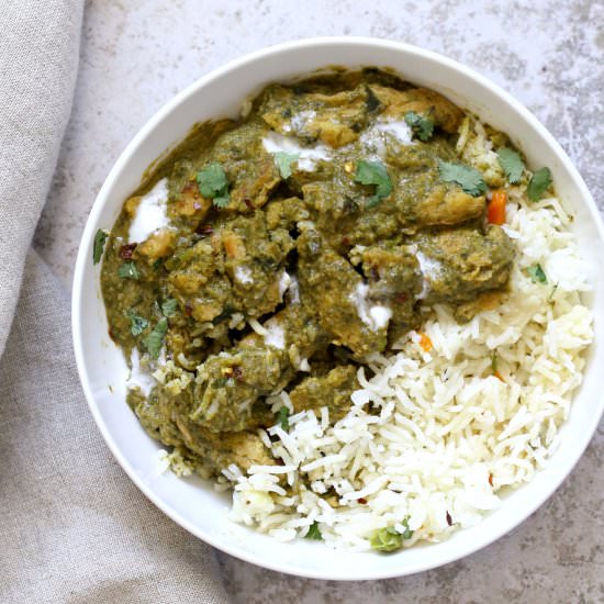 Instant Pot Vegan Chicken Saag