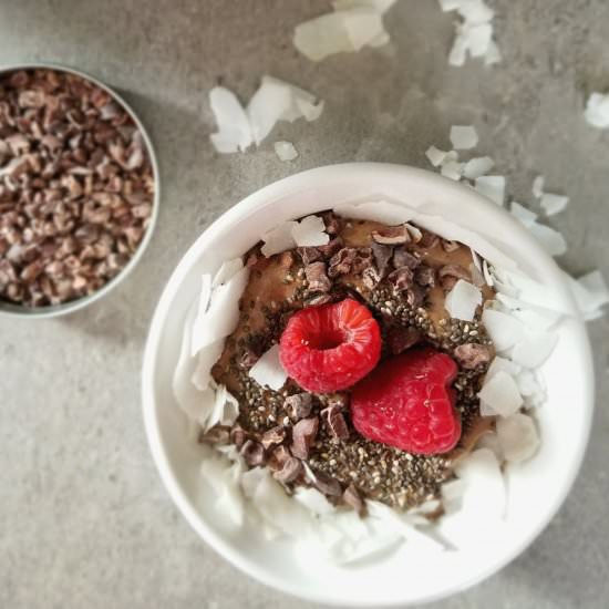 Chocolate PB Chia Pudding
