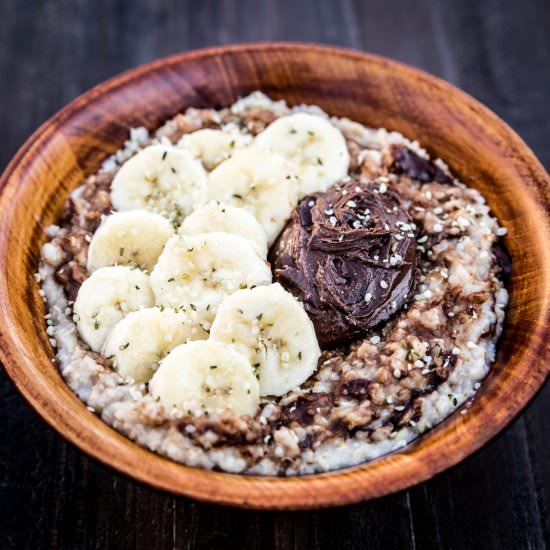 Chocolate Peanut Butter Swirl Oats