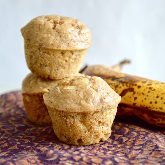 Banana Coconut Mini Muffins