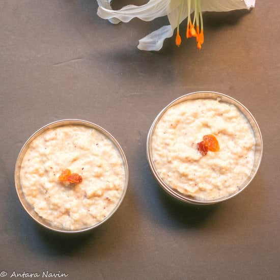 Slow Cooked Kheer – Rice Pudding