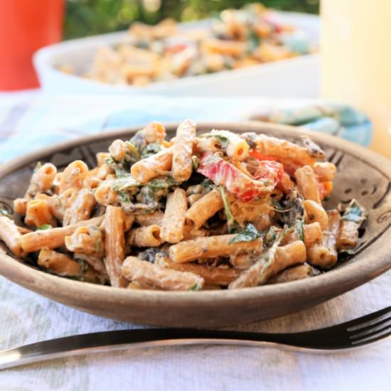 Creamy Cajun Mushroom Pasta