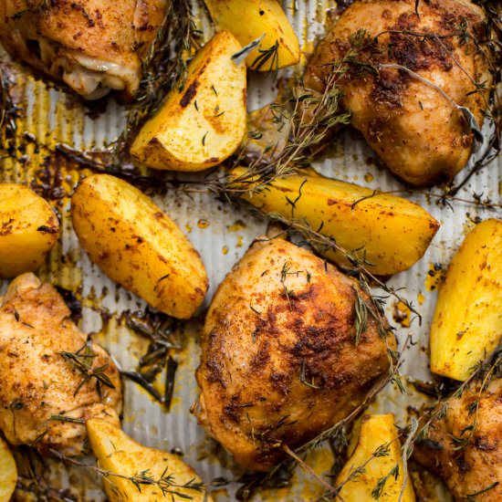 Sheet Pan Chicken and Potatoes