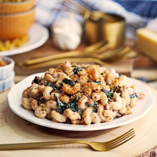 Gruyere and Swiss Chard Pasta