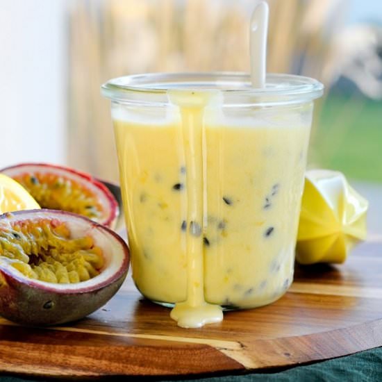 Passion fruit curd