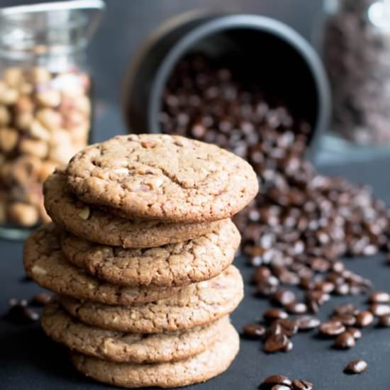 Hazelnut Mocha Coffee Cookies
