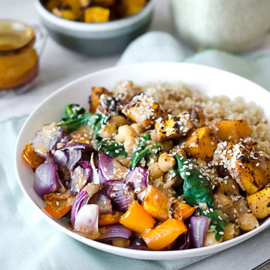 Roasted Veggie and Quinoa Bowl