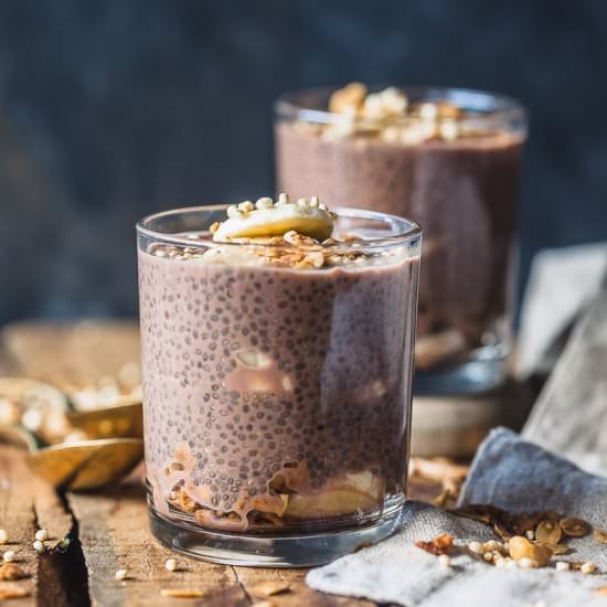 Banana Chocolate Chia Pudding