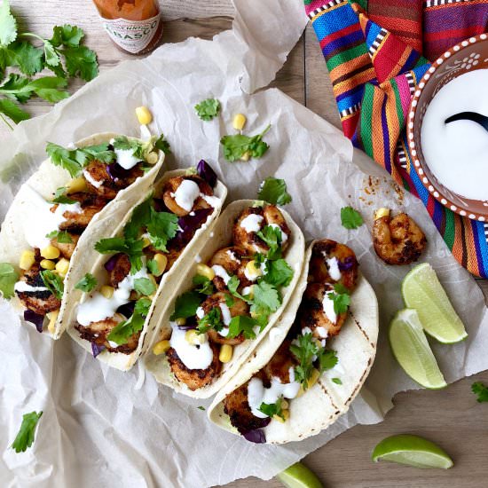 Blackened Shrimp Tacos