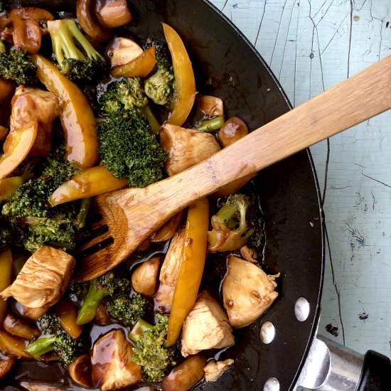 Honey Garlic Chicken Stir Fry