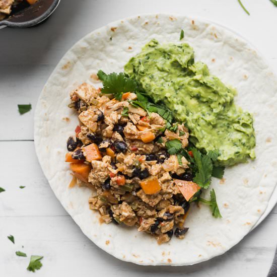 Healthy Chicken Burritos