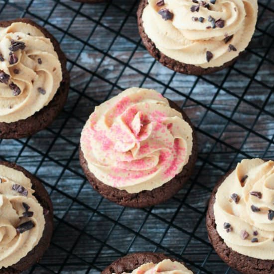 Chocolate Peanut Butter Cupcakes
