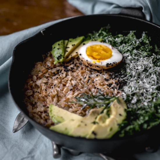 Savory Cast Iron Oatmeal