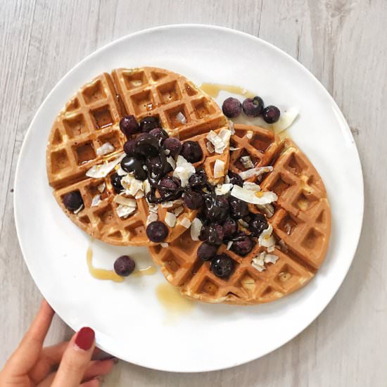 Healthy Vegan Waffles