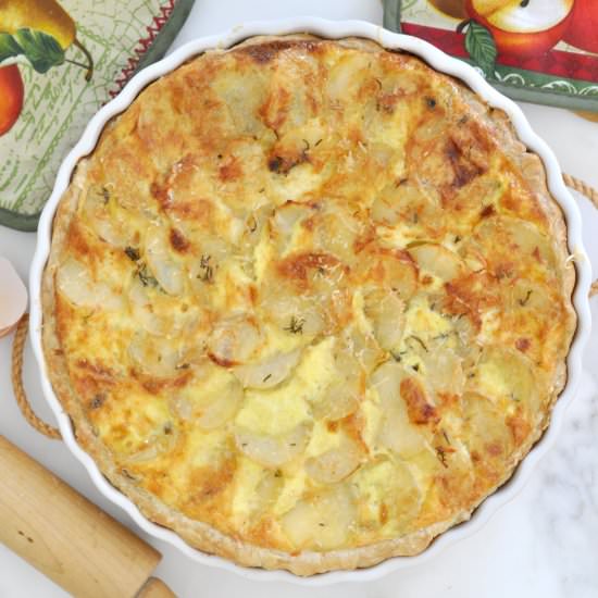 Vegetarian Quiche with Puff Pastry