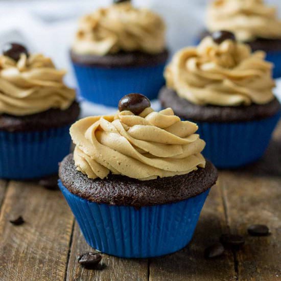 Peanut Butter Mocha Cupcakes