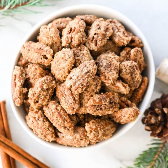 Homemade Cinnamon Sugar Peacans