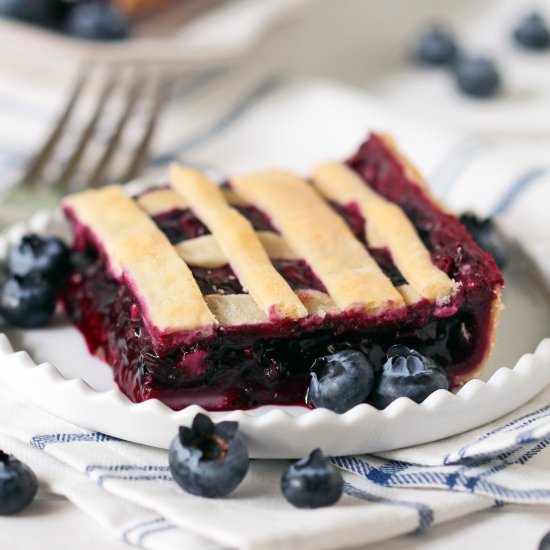 Vegan Blueberry Lattice Bars