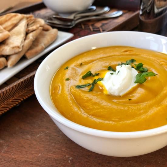 Vegan Curried Sweet Potato Soup
