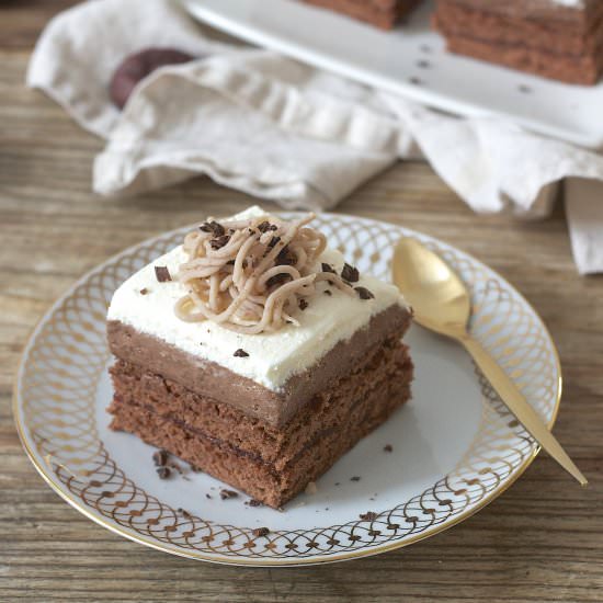 Chocolate chestnut cake