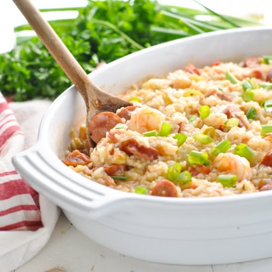 Dump-and-Bake Jambalaya