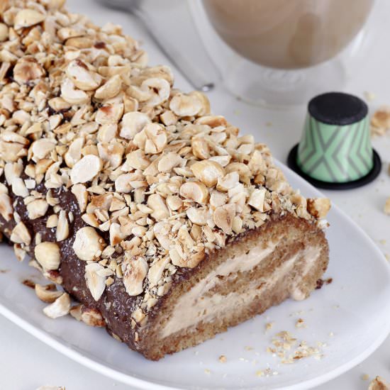 Hazelnuts Coffee Cake Roll