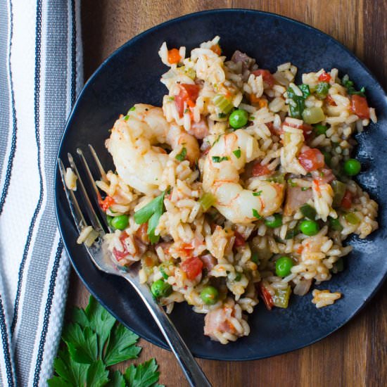 Easy Cajun Skillet Jambalaya