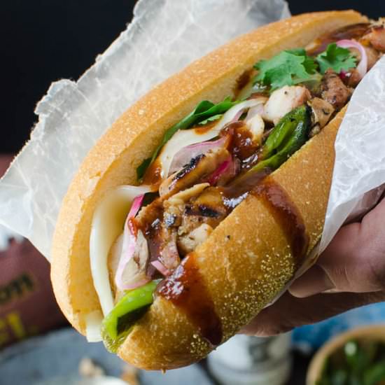 Black Pepper Grilled Chicken Hoagie