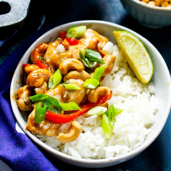 Thai Cashew Chicken Stir Fry