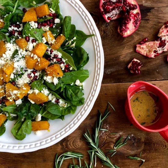 Salad w Rosemary and Honey Dressing